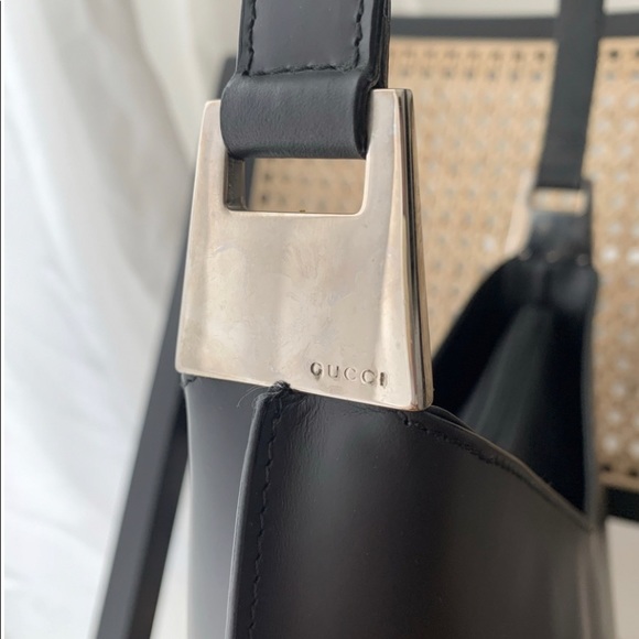 Vintage Gucci BlackCalf Leather Shoulder Bag - Picture 5 of 7